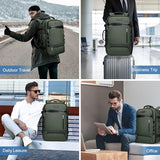 WITZMAN Travel Backpack for Men Fits 16 inch Luggage Bag USB Charging Port