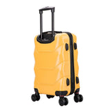 DUKAP ZONIX Luggage with Spinner Wheels | Durable Lightweight Hardshell Suitcase, Spacious Travel Bag with Handle and Trolley | 20-Inch Carry On Small Luggage | Mustard