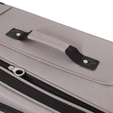 SwissGear Sion Softside Expandable Luggage – Carry-On Suitcase with 360 Degree Wheels & Retractable Handle – 21 Inch, Perfect for 1-3 Night Trips – Pewter