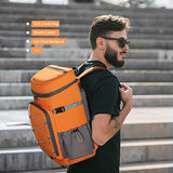 Maelstrom 35 Can Backpack Cooler Leakproof,Insulated Soft Cooler Bag,Beach / Camping Cooler,Ice Chest Backpack for Travel, Grocery Shopping,Kayaking,Fishing,Hiking,Orange