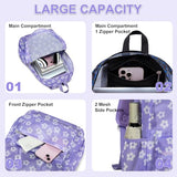 Bluboon Mesh Backpack for Girls Kids Semi-Transparent School Bookbag See Through Beach Bag Daypack