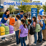 TomeLosise 12 Pack Backpacks Bulk, Wholesale Durable Bookbags in 6 Colors, 17 Inch Large Capacity Backpack for Back to School Supplies