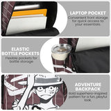 Bioworld One Piece Luffy Character Art 18.5” Adult Brown Backpack