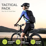 MARCHWAY Tactical Molle Hydration Pack Backpack with 3L TPU Water Bladder, Military Daypack for Cycling, Hiking, Running, Climbing, Hunting, Biking (Black)