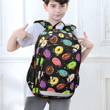 Meocouoe Kids Doughnut Backpack for Boys Girls Schoolbag Children Teens Elementary Middle School Bags Lightweight Student Bookbag