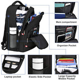 Della Gao Laptop Backpack for Men, Large Anti-Theft Business Travel Backpack with USB Charging Port, Water Resistant College Computer Bag for Men/Women for 17 Inch Laptop and Notebook
