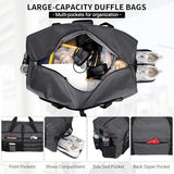 WITZMAN Foldable Duffle Bag for Men Large 65L Travel with Shoe Compartment