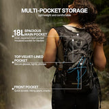 EVERFUN Hydration Backpack 18L Hiking Water Backpack with Water Bladder 2L, Women Men Hydration Pack Insulated Daypack Lightweight Hydropack with Rain Cover for Hiking, Cycling, Running, Festivals