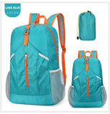 levayhill 25L Foldable Hiking Backpack,Small Packable Daypack Lake Blue