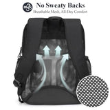 PACKISM Mesh Backpack for School - 18 Inch Extra Large Mesh Bookbag, Black