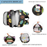 Meocouoe Kids Doughnut Backpack for Boys Girls Schoolbag Children Teens Elementary Middle School Bags Lightweight Student Bookbag