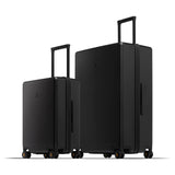 LEVEL8 Elegance Matte Luggage Set, 20 Inch Carry-on Luggage, 28“ Large Suitcase Lightweight Hardside Suitcases with Wheels,Tsa Lock,2-Piece Set(20/28), Black