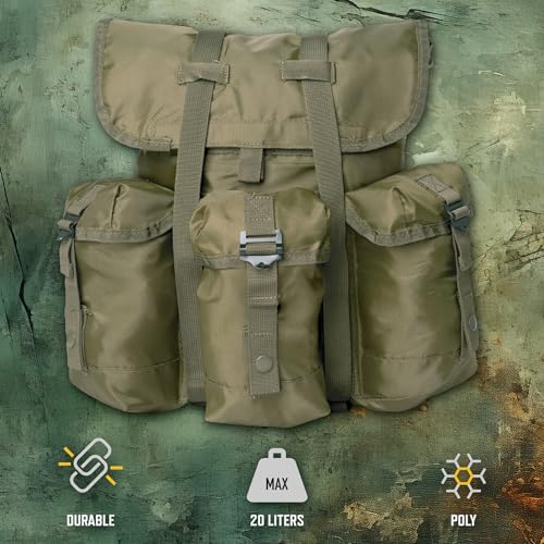 Rothco Mini Alice Pack - Vintage Rucksack Backpack for Outdoor Adventures - 20 Liters