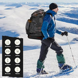 Maelstrom Ski Boot Bag,55L Large Ski Boots Travel Backpack for Men Women，Waterproof Snowboard Boot Bag for Travel Stores Gear Including Ski Helmet, Goggles, Gloves, Skis & Accessories