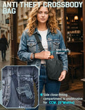 WYNEX Tactical Crossbody Sling Bag, Concealed Carry Bag for Men Women,Anti Theft Crossbody Bags, CCW Bags EDC Carry