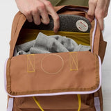 Fjällräven Kanken Koncept Backpack - Structured Design, Water-Resistant, Durable Fabric - School, Travel, Khaki Dust-Kantarell, One Size
