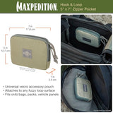 Maxpedition Hook-and-Loop 5-Inch x 7-Inch Zipper Pocket (Khaki-Foliage)