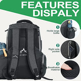 HIMAL HIMAL Disc Golf Bag, 22+ Discs Lightweight Backpack Black