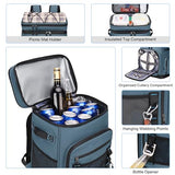 Hulongo 48Cans Cooler Backpack, Waterproof Insulated Backpack Cooler for Men & Women, Leakproof, Blue