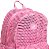 adidas Hermosa Mesh See-Through Backpack – Festival Concert Stadium Beach Bag, 29L, Bliss Pink/2, OSFA