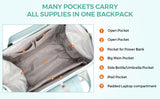 Himawari Laptop Backpack for Women & Men - Travel Backpack With USB Charging Port, Water Resistant, College & School Bag