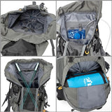 Night Cat Camping Backpacks 90L with Internal Frame Hiking Backpack for Men Women Waterproof Lightweight Breathable Outdoor Mountaineering Traveling
