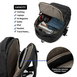 Wotony 25L Tactical Backpack, 18.5 inch, 900D Polyester, MOLLE System, Waterproof, for Men, Black