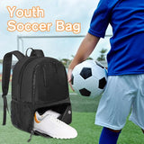 YOREPEK Soccer Backpack, Soccer Bag with Ball Holder and Shoe Compartment