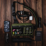 TACTICAL_GEEK Cache L3 EDC Sling Bag Chest, Lightweight Shoulder Daypack, 500D Nylon, Travel Hiking Concealed Carry,Crossbody Bag, Tactical Backpack, Hiking Ambidextrous Strap Green