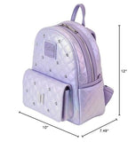 Loungefly BTS Logo Iridescent Purple Mini Backpack