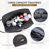 WITZMAN Canvas Backpack Carry On Travel Backpack Duffel Bag Fit 18 inch Laptop for Men Women Canvas Toiletry Bag for Men Hanging Dopp Kit Organizer Water-resistant Travel Toiletries bag Men Bat