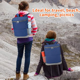 Insulated Cooler Backpack 30 Cans - Leak Proof Beer Backpack Lightweight Cooler Bag for Travel, Camping, Beach, Lunch (Blue)