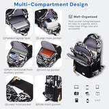 MITOWERMI Kids Rolling Backpack for Boys Girls, Elementary & Middle School Backpack with Wheels, Boys Trolley Roller School Bag Wheeled Bookbag on 6 Wheels, Camouflage Black
