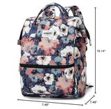 Kinmac Waterproof Laptop Backpack For Laptop Up to 15.6 Inch Men Women Travel Outdoor Backpack (Camellia)