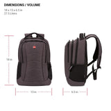 SwissGear 5668 Laptop Backpack, Dark Gray Heather, 18.25 In