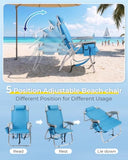 Outvita Backpack Beach Chair, 5 Level Adjustable Positions with Bag High