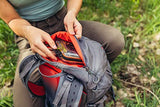 Gregory Maya 30L Women's Day Hiking Backpack, Ventilated Backpanel, Built-In Hydration Attachment for Water Bladder (Reservoir Not Included), One Size Fits All, Sunset Grey