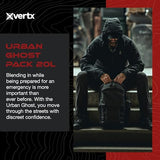 Vertx Urban Ghost Tactical Backpack (20L) – Durable Ripstop CCW Carry Pack with Rapid Access Tab, Lockable Zippers, Shock Cord - One Size