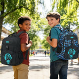 Bluboon Boys School Backpack, Lightweight Kids Bookbag for Elementary and Middle School, Water-Resistant Student Backpack Fits 15.6 Inch Laptop, Chest Strap, Multiple Pockets