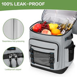 42 Can Backpack Cooler,40L Insulated Double Decker Leakproof, Waterproof Travel Cooler Backpack for Beach Camping Picnic Travel