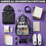 Get Trend Fortnite Clear Backpack for Boys for School, Travel, Festival