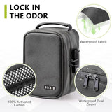 OZCHIN Smell Proof Bag with Combination Lock File Organizer Case Container Medicine Odorless Storage Lock Box Great Gift for Friend