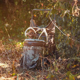 TR Aluminum External Frame Backpack, Adjustable Hiking Hunting Pack, Camo