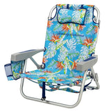 Tommy Bahama 2 Pack Backpack Beach Chair 5 Position Chair, Including Lay Flat (Floral)