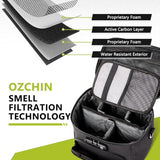 OZCHIN Smell Proof Bag with Combination Lock, Smell Proof Box Activated Carbon Fiber Smoking Accessories, Smell Proof Container, Great Gifts for Father’s Day, Premium Odor Proof Bag