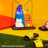 Pokemon Kids Drawstring Bag - Pikachu String Swim Bag for School (Multi)