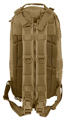 Rothco Convertible Medium Transport Pack – 25L Backpack – Shoulder or Crossbody – MOLLE and Hydration Compatible (Coyote Brown)
