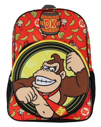 Bioworld Nintendo Donkey Kong Backpack Gone Bananas 16" Video Game Backpack