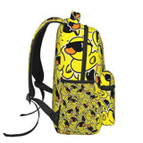 HKHEHOP Cool Duck Cartoon Funny Backpack For School Laptop Bags Bookbag Big Casual Daypack For Student Girls Boys Kids Teens Travel Sports Work