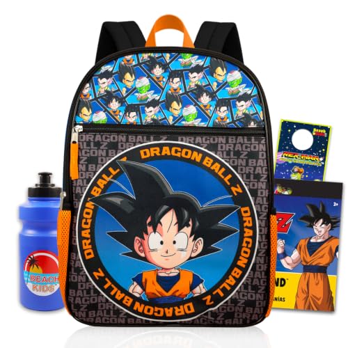 Dragon Ball Z Backpack for Kids School Bundle w/ 16in Bookbag, More | Backpacks4Less